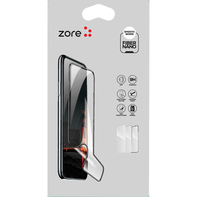 Apple iPhone XS Max 6.5 Zore Fiber Nano Ekran Koruyucu Siyah