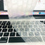 Apple Macbook 13' 2017 A1466 Zore Klavye Koruyucu Transparan Buzlu Silikon Ped Renksiz