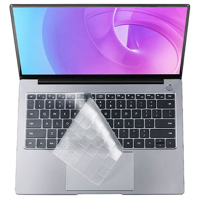 Apple Macbook 13.6&prime; Air M3 A3113 Zore Klavye Koruyucu Transparan Buzlu Silikon Ped Renksiz