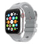 Apple Watch 10 42mm Delikli Tasarım Zore KRD-147 Silikon Kordon Gri