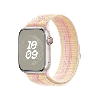 Apple Watch 10 42mm KRD-91 Hasır Kordon Strap Kayış Midnight Black