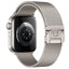 Apple Watch 10 42mm Zore KRD-121 Metal Hasır Kordon Pembe