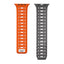 Apple Watch 10 42mm Zore KRD-124 Silikon Kordon Strap Kayış Koyu Yeşil-Gri