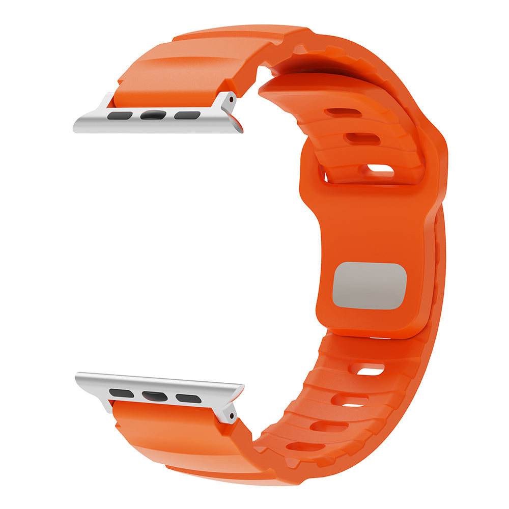 Apple Watch 10 42mm Zore KRD-143 Silikon Kordon Turuncu
