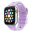 Apple Watch 10 46mm Delikli Tasarım Zore KRD-147 Silikon Kordon Gri
