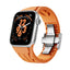 Apple Watch 10 46mm KRD-127 Metal Tokalı Silikon Kordon Kırmızı