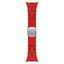 Apple Watch 10 46mm KRD-127 Metal Tokalı Silikon Kordon Kırmızı
