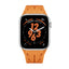 Apple Watch 10 46mm KRD-127 Metal Tokalı Silikon Kordon Kırmızı