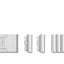 Apple Watch 10 46mm KRD-35 Metal Kordon Gümüş