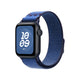 Apple Watch 10 46mm KRD-91 Hasır Kordon Strap Kayış Blue Ribbon
