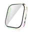 Apple Watch 10 46mm Sert PC Kasa Electroplatink Çerçeveli Ekran Koruyucu Zore Watch Gard 36 Şeffaf