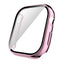 Apple Watch 10 46mm Sert PC Kasa Electroplatink Çerçeveli Ekran Koruyucu Zore Watch Gard 36 Rose Gold