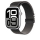 Apple Watch 10 46mm Zore KRD-100 Titanyum Hasır Kordon Siyah-Titanyum