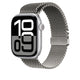 Apple Watch 10 46mm Zore KRD-100 Titanyum Hasır Kordon Titanyum-Gümüş