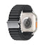 Apple Watch 10 46mm Zore KRD-123 Naylon Kumaş Hasır Örgülü Kordon Yeşil