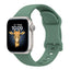 Apple Watch 10 46mm Zore KRD-131 Silikon Kordon Strap Kayış Koyu Yeşil