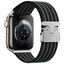 Apple Watch 10 46mm Zore KRD-133 Naylon Kumaş Hasır Örgülü Kordon Siyah