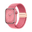 Apple Watch 10 46mm Zore KRD-134 Örgü Tasarımlı Hasır Kordon Strap Kayış Pembe