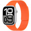 Apple Watch 10 46mm Zore KRD-136 Kabartma Desenli Silikon Kordon Yeşil