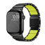 Apple Watch 10 46mm Zore KRD-149 Metal Silikon Kordon Siyah-Yeşil