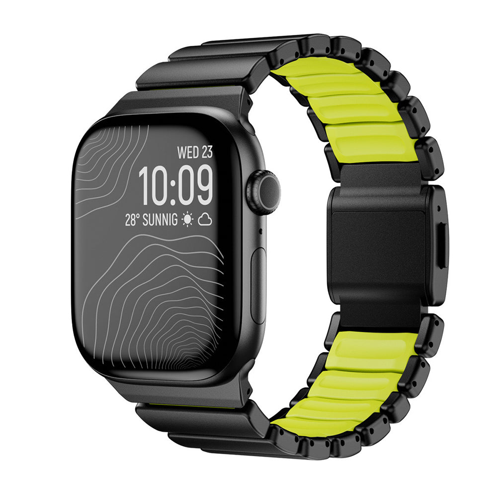 Apple Watch 10 46mm Zore KRD-151 Metal Silikon Kordon