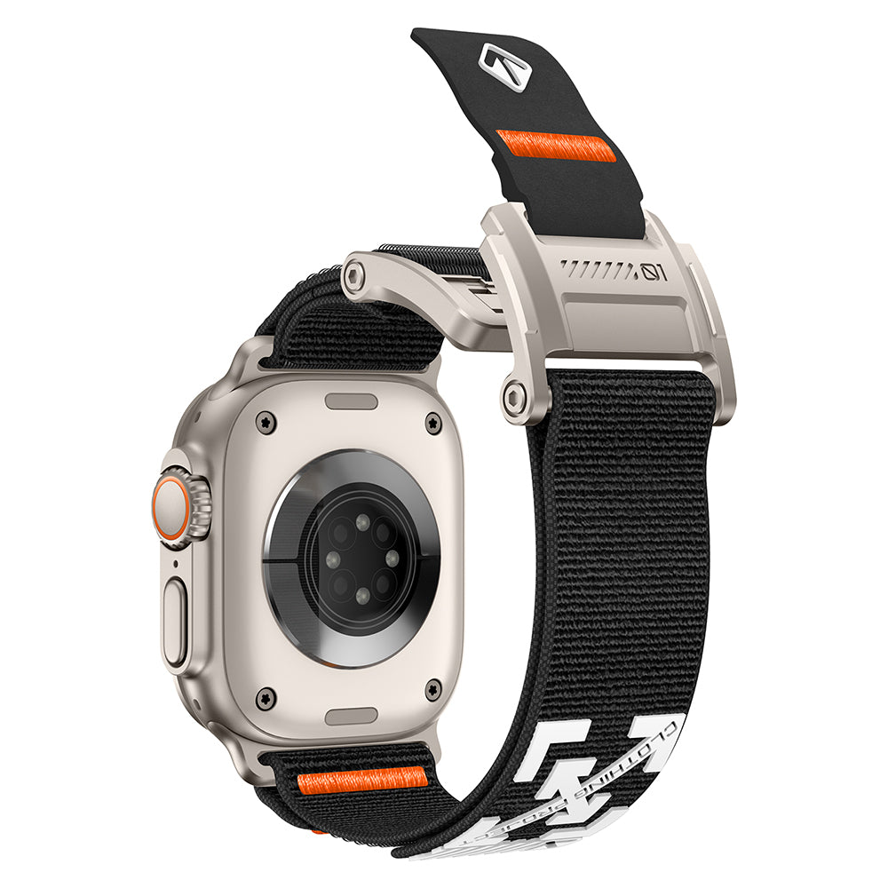 Apple Watch 10 46mm Zore KRD-154 Naylon Kumaş Hasır Örgülü Kordon