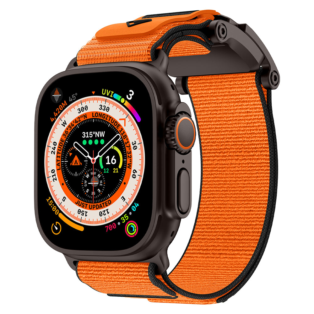 Apple Watch 10 46mm Zore KRD-154 Naylon Kumaş Hasır Örgülü Kordon