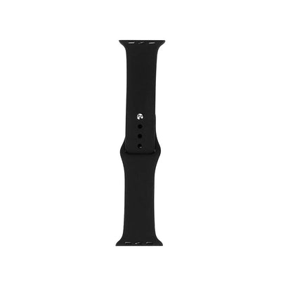 Apple Watch 38mm Band Serisi Klasik Kordon Silikon Strap Kayış Siyah