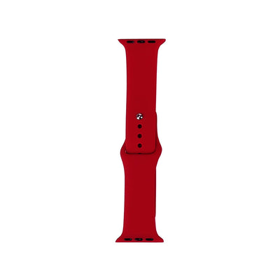 Apple Watch 38mm Band Serisi Klasik Kordon Silikon Strap Kayış Chinese Red