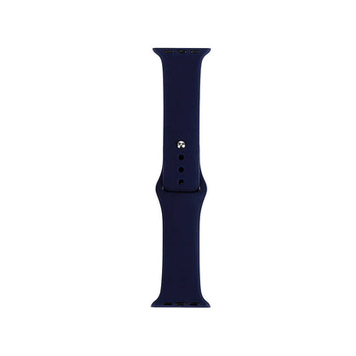 Apple Watch 38mm Band Serisi Klasik Kordon Silikon Strap Kayış Midnight Blue