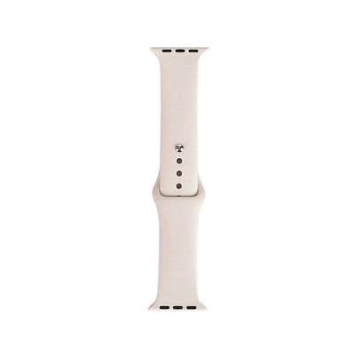 Apple Watch 38mm Band Serisi Klasik Kordon Silikon Strap Kayış Starlight