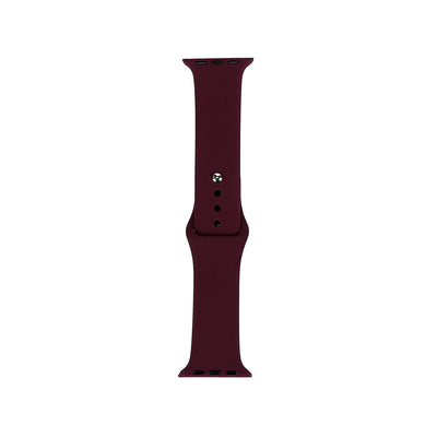 Apple Watch 38mm Band Serisi Klasik Kordon Silikon Strap Kayış Red Wine