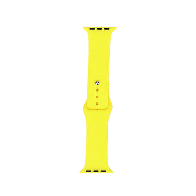 Apple Watch 38mm Band Serisi Klasik Kordon Silikon Strap Kayış Sarı