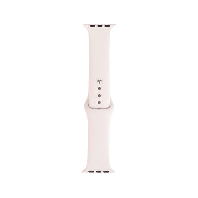 Apple Watch 38mm Band Serisi Klasik Kordon Silikon Strap Kayış Antique White