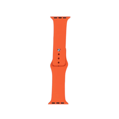 Apple Watch 38mm Band Serisi Klasik Kordon Silikon Strap Kayış Fesh Orange