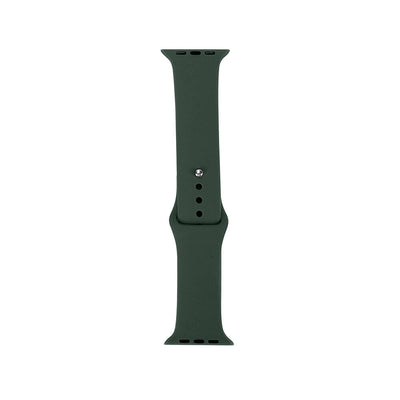 Apple Watch 38mm Band Serisi Klasik Kordon Silikon Strap Kayış Pine Yeşil
