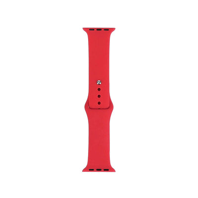 Apple Watch 38mm Band Serisi Klasik Kordon Silikon Strap Kayış Scarlet