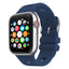 Apple Watch 38mm Delikli Tasarım Zore KRD-147 Silikon Kordon Gri