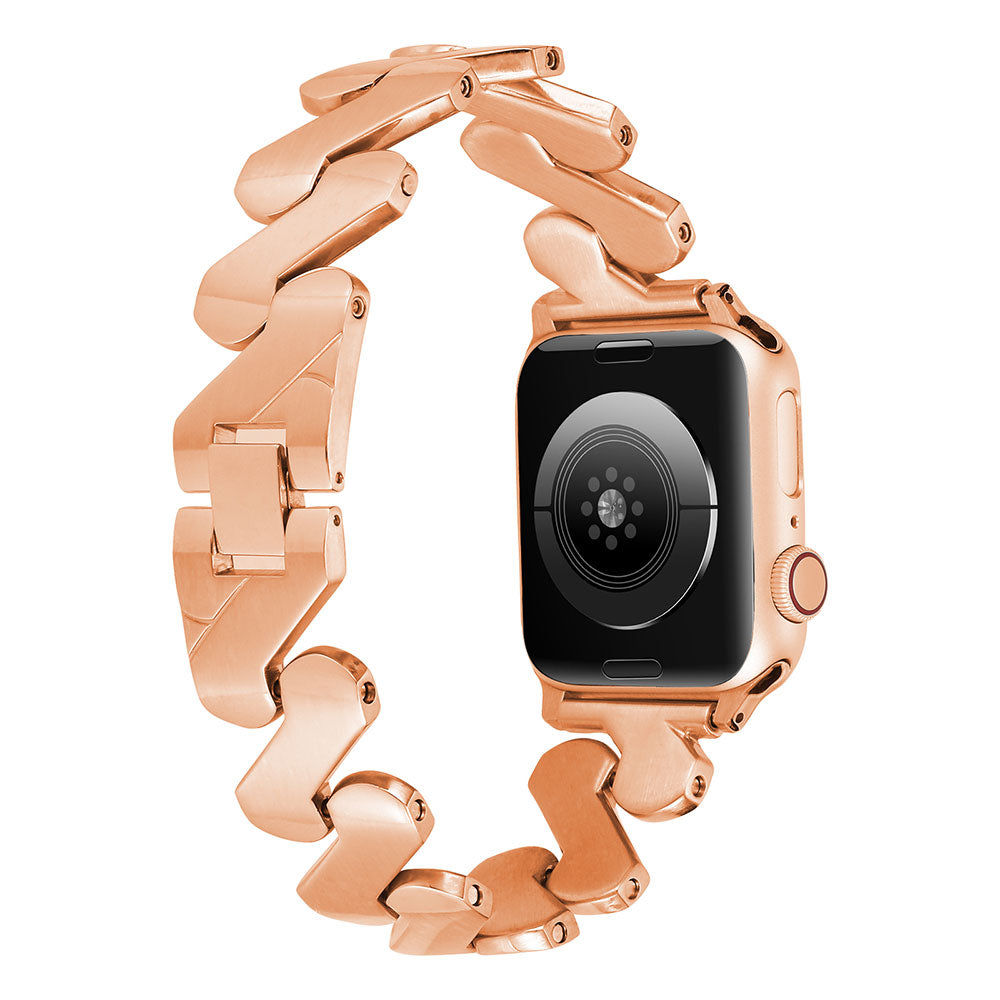 Apple Watch 38mm Kordon KRD-80 Metal Strap Kayış Rose Gold