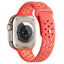 Apple Watch 38mm Kordon Yeni Seri 2023 KRD-02 Silikon Strap Kayış Siyah