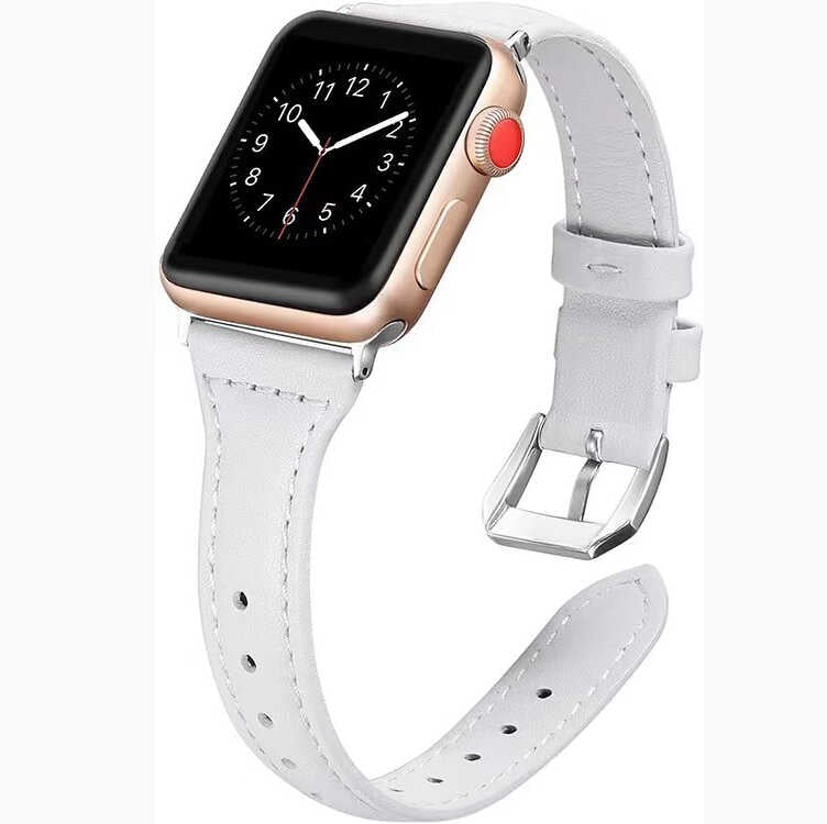Apple Watch 38mm KRD-28 Deri Kordon Pembe