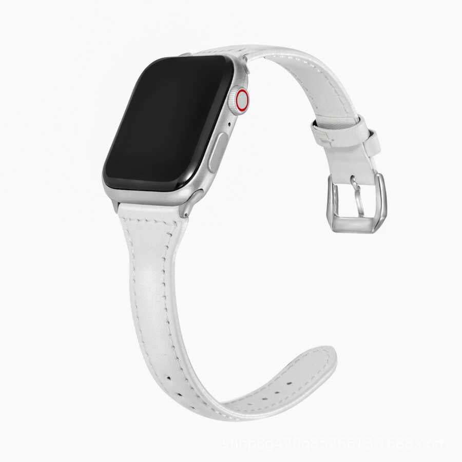 Apple Watch 38mm KRD-28 Deri Kordon Kahverengi