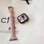 Apple Watch 38mm KRD-28 Deri Kordon Pembe