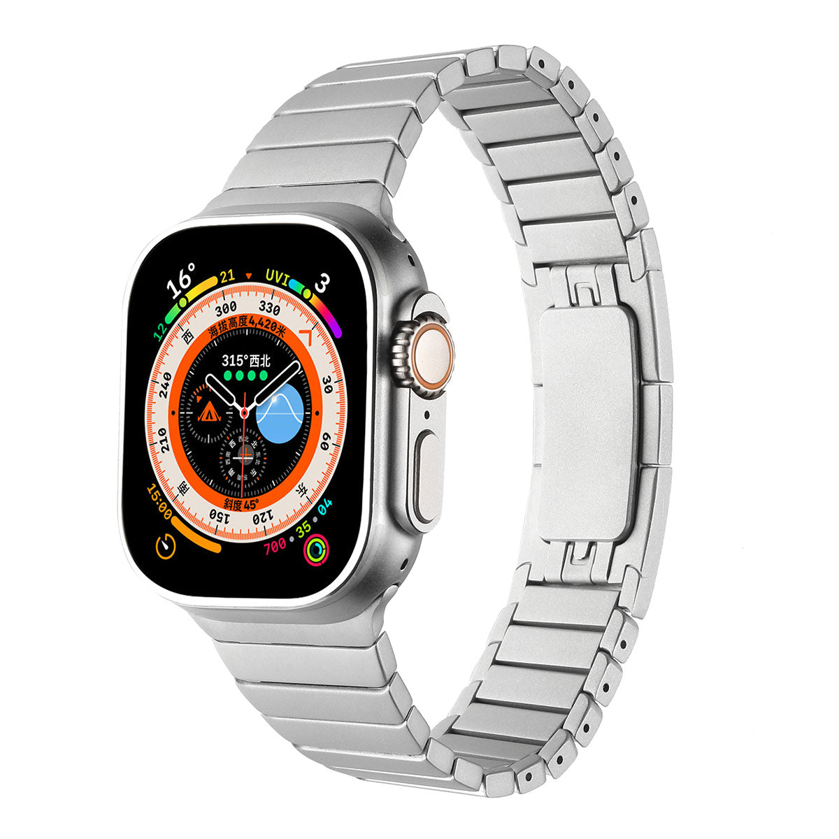 Apple Watch 38mm KRD-35 Metal Kordon Gri