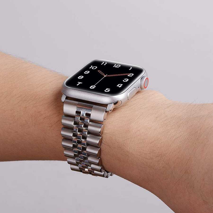 Apple Watch 38mm KRD-36 Metal Kordon Siyah