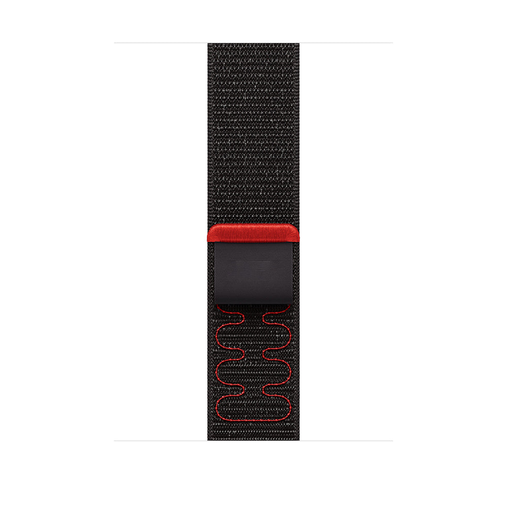 Apple Watch 38mm KRD-91 Hasır Kordon Strap Kayış Gri-Mavi