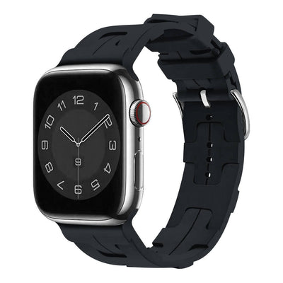 Apple Watch 38mm KRD-92 Silikon Kordon Midnight
