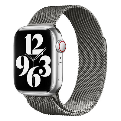 Apple Watch 38mm Zore Band-01 Metal Kordon Koyu Gri