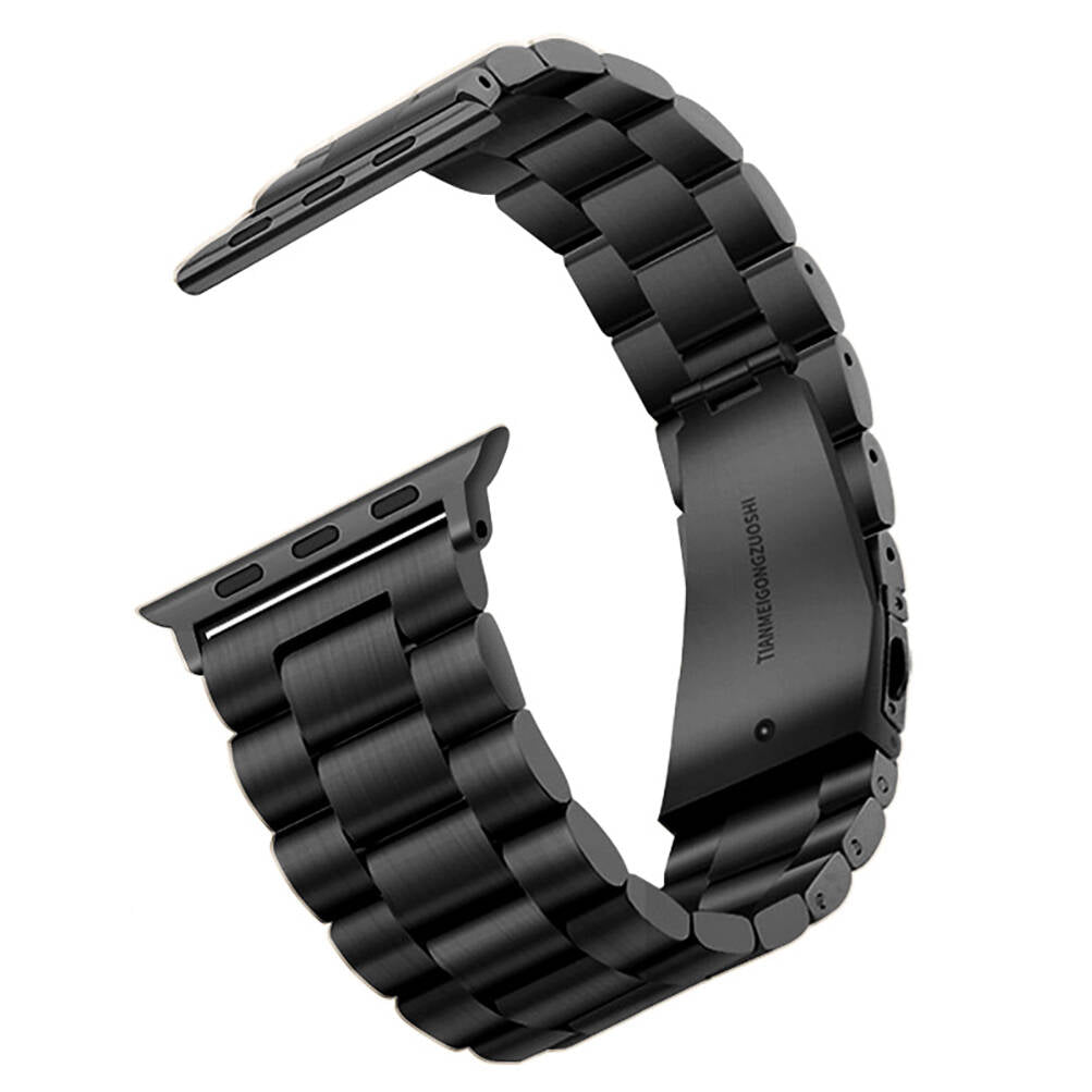 Apple Watch 38mm Zore Band-04 Metal Kordon Siyah
