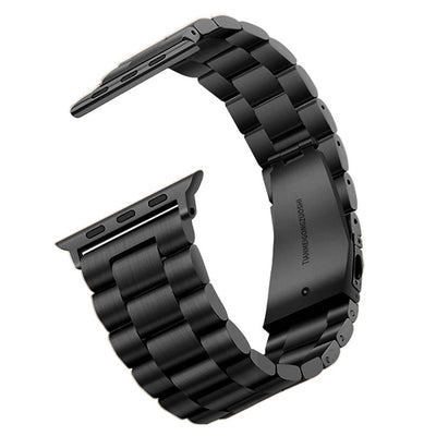Apple Watch 38mm Zore Band-04 Metal Kordon Siyah